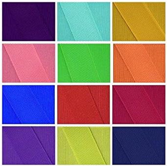 Grosgrain Ribbon Group 12 Rolls 3 Inch, 12 Yards