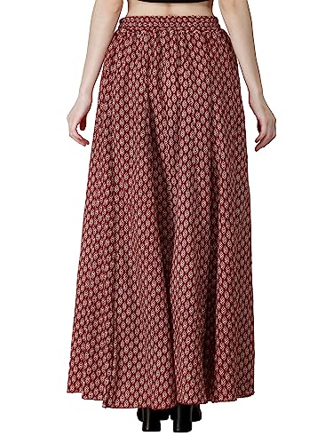 Image of Sttoffa Cotton Printed Women Wear Maxi Long Skirt 40 inch inch Full Length