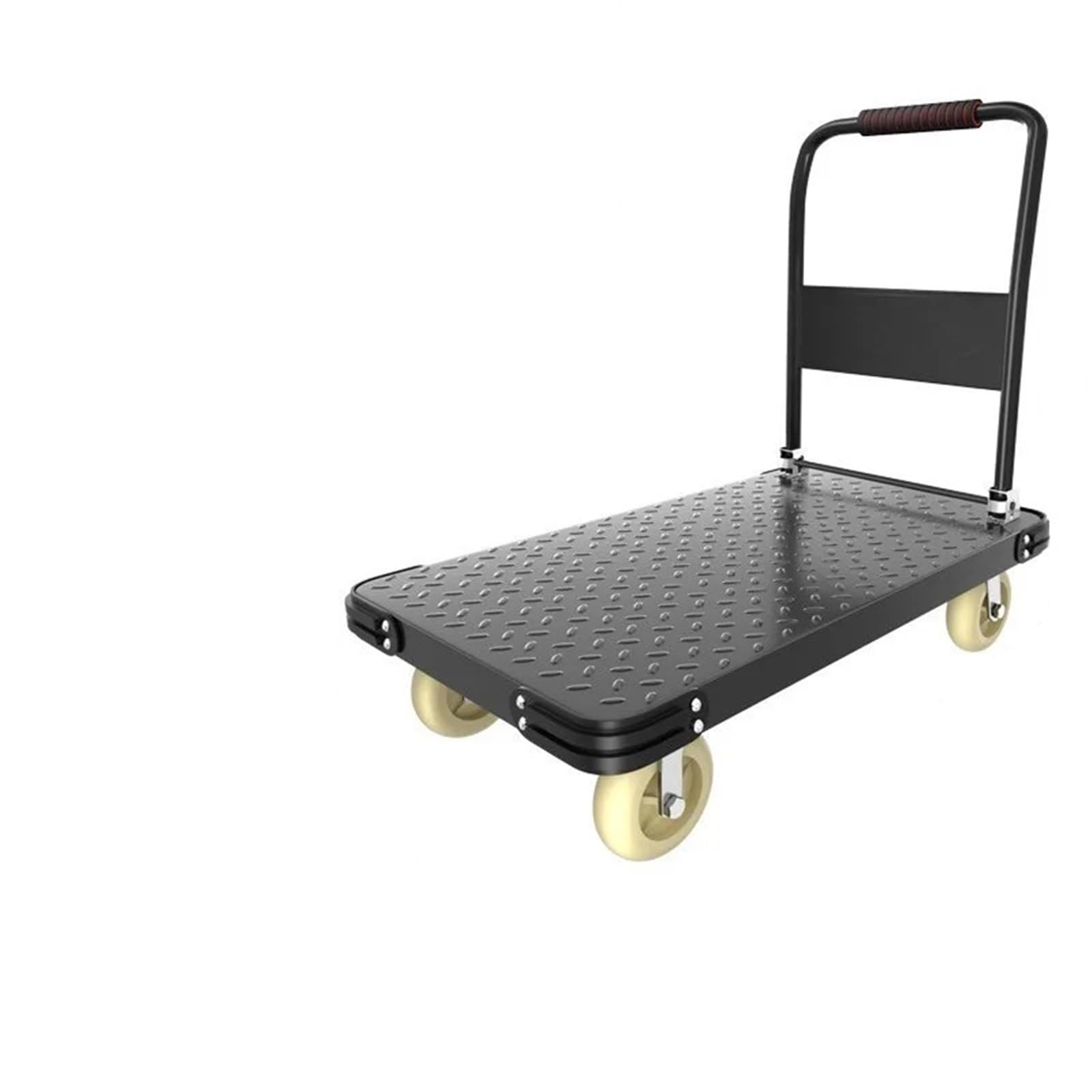 Platform Truck Cart, Household Folding Steel Platform Trolley With Silent Wheels(110-65-6a)