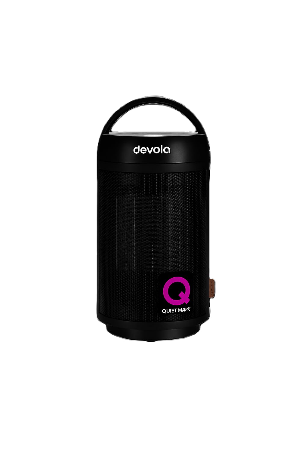 Devola 1500W Electric Space Heater, Portable Ceramic Fan Heaters With Oscillation, Tip-Over & Overheat Protection, 8 hour timer, 3 modes, Carry Handle (Black)