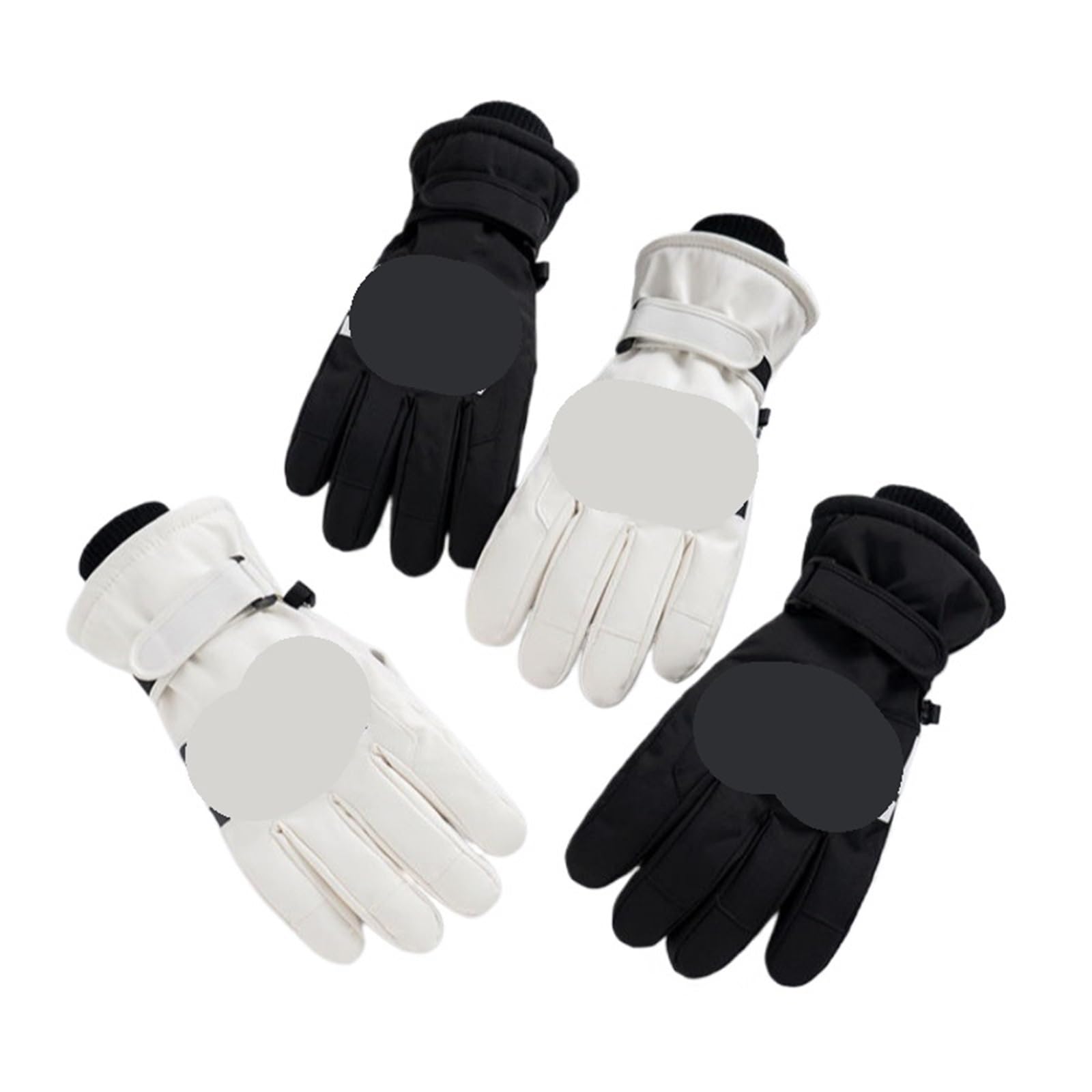 1 paio di guanti da golf uomo e donna, in velluto invernale addensato, for ciclismo all'aperto, auto elettriche, caldi impermeabili antivento per Adulta