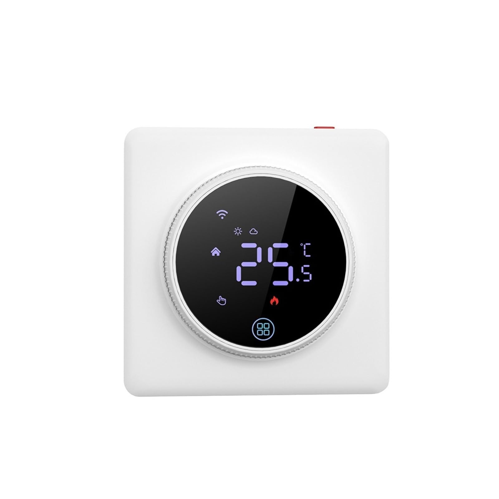 Inteligentny termostat, Pokrętło WiFi Termostat Inteligentny regulator temperatury Ogrzewanie elektryczne Woda Kocioł gazowy