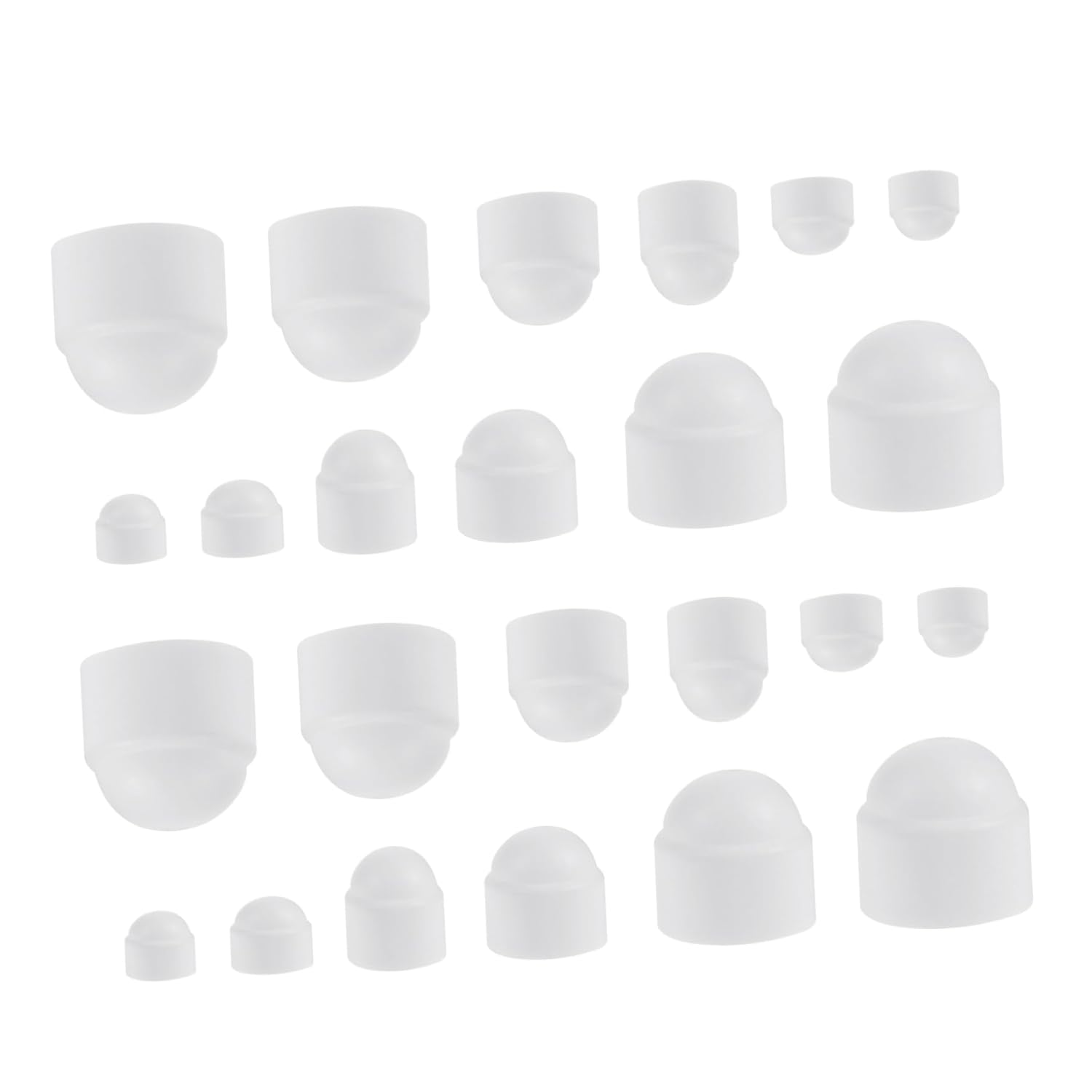 ERINGOGO 145pcs Black Rubber Nut Cover Caps for Hexagon Bolts Dome Screw Protection with Weather Resistant Bolt Covers for Installation and Enhanced Finish