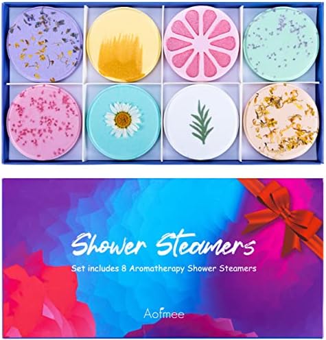 Aofmee Shower Steamers Aromatherapy - Pack of 8 Shower Bombs Gift...