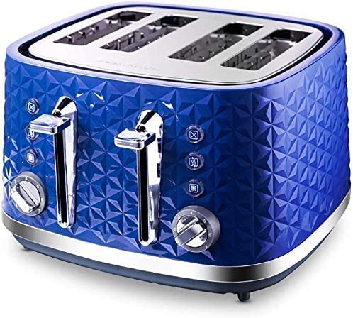 Automatischer Brotbackautomat, Schneller Toaster, 4-Scheiben-Kompakt-Toaster Aus Rostfreiem Stahl Mit Extra Breiten Schlitzen Und Herausnehmbarem