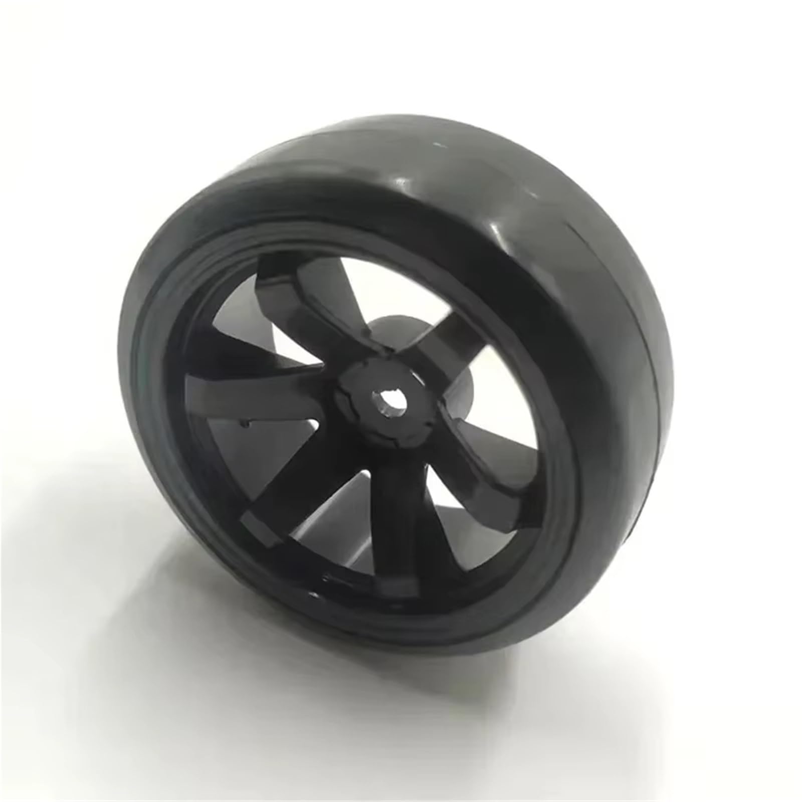 Koła i opony do samochodów driftowych RC, RC Drift Tires Hard Plastic 4Pcs Compatible With Trxs HSP HPI Wltoys Multicolor(Black)