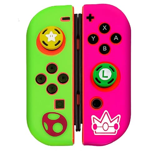 �������������� joycon�Ή� 1�y�A �V���R���P�[�X L/R �X�e�B�b�N�J�o�[ �� �R���g���[���p �ی�P�[�X �����p ����~�� �L�Y�h�~ (�΂ƃs���N)