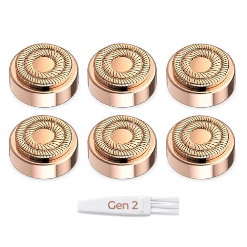 Têtes de rechange pour épilation faciale impeccable Gen 2 lèvre supérieure menton lot de 6