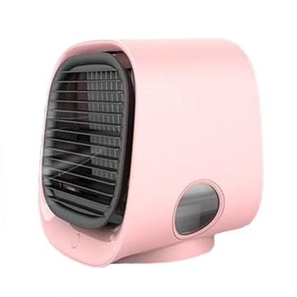 Portable Evaporative Air Cooler Fan Cooling Air Conditioner Humidifier Pink