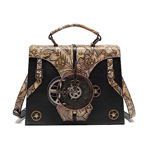Sac à main pour femme noir compact contre le désordre