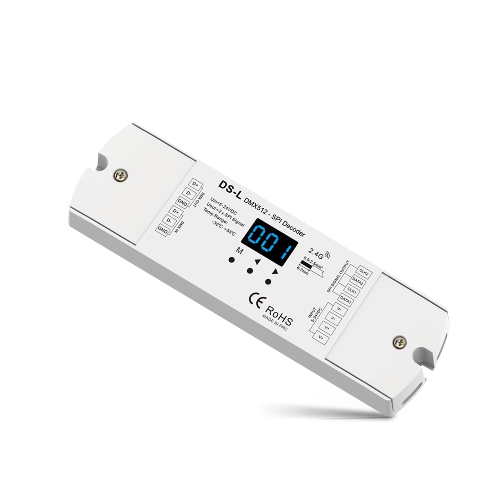Décodeur DMX512 à SPI DS-L, signal RGB numérique IC haute précision