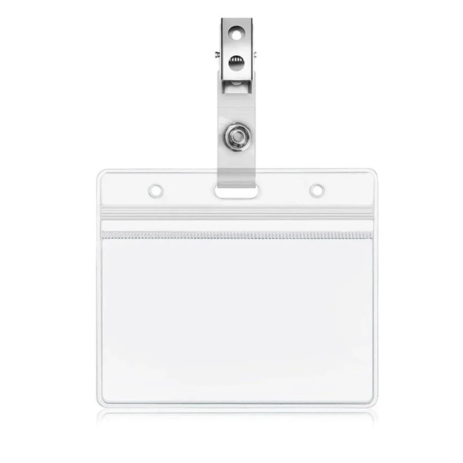 Namensschild-Halter, einziehbar, Umhängeband mit Kartenhülle für Ausweis, Handy, Schlüssel, Mitarbeiter, Arbeitsseil, 24 Stück