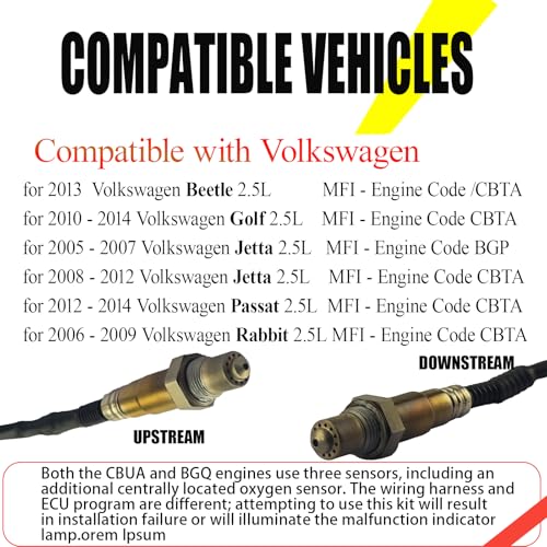 Sensor de Oxígeno Compatible Volkswagen Beetle Golf Jetta Passat miniatura 3