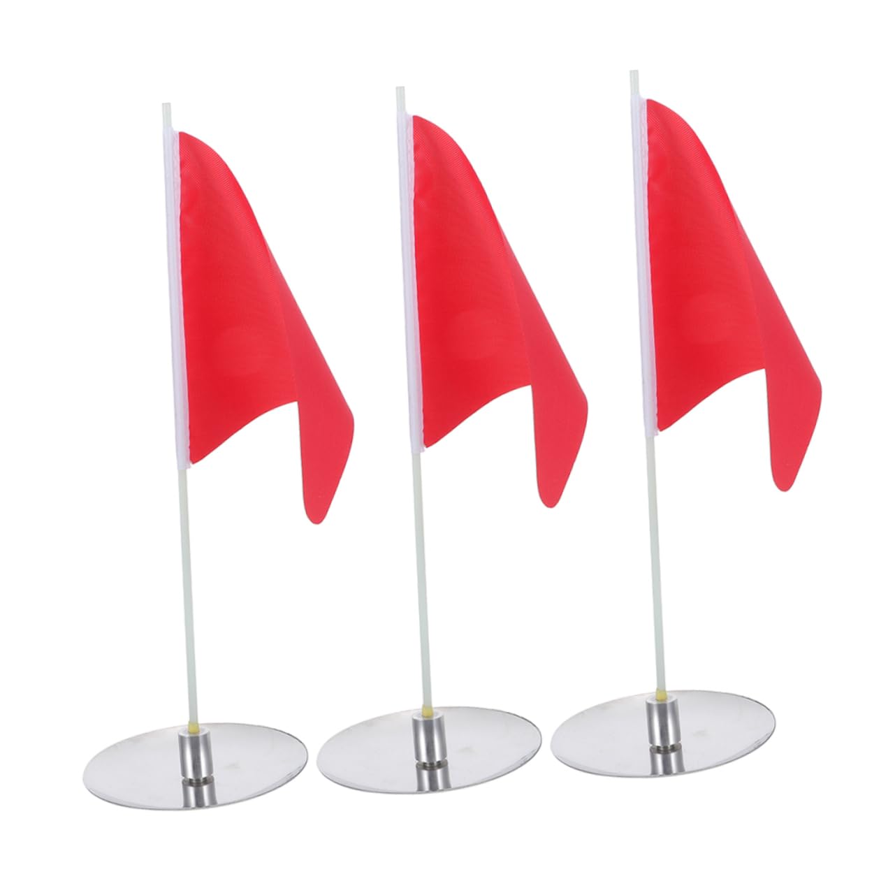 VICASKY Golf Training 3 Pack Flag Pole with Cups Golf Hole Cup Flag for Indoor Practice and Training