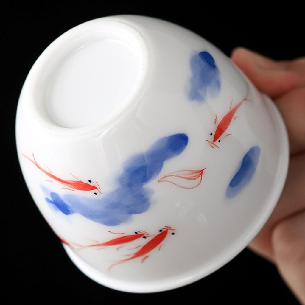 GSOUL Kungfu Tea cup Ceramic Personal Host Cup Hand-painted Kung Fu Tea Afternoon Party Office Small Tea Cups