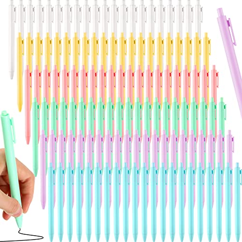Yexiya 150 bolígrafos retráctiles gel punta fina 0.5 mm miniatura 1