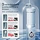 JTF Munddusche Mini, Tragbar Elektrische Zahnreinigung Kabellos, Reise Zahnzwischenraumreiniger mit 5 Ersatzdüsen, 4 Modi Water Flosser, 230ML Versenkbarer Wassertank, IPX7 Wasserdicht(Blau)