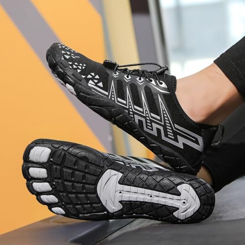 Zapatos acuáticos unisex escarpines de secado rápido para playa y río 4