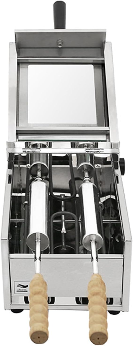 Stainless Steel Chimney Cake Roll Oven,Electric Commercial Chimney Cake Oven,Ice Cream Cone Grill Maker,1500W Snack Machine