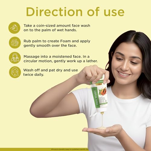 Image of Multani Naturals Aloe Vera & Papaya Face Wash 100ml | Ayurvedic Herbal Cleanser with Aloe Vera, Papaya | Hydrating, Nourishing & Skin Balancing Face Wash | SLS & Paraben Free, Dermatologically Tested | For Men & Women | Use For All Skin Types