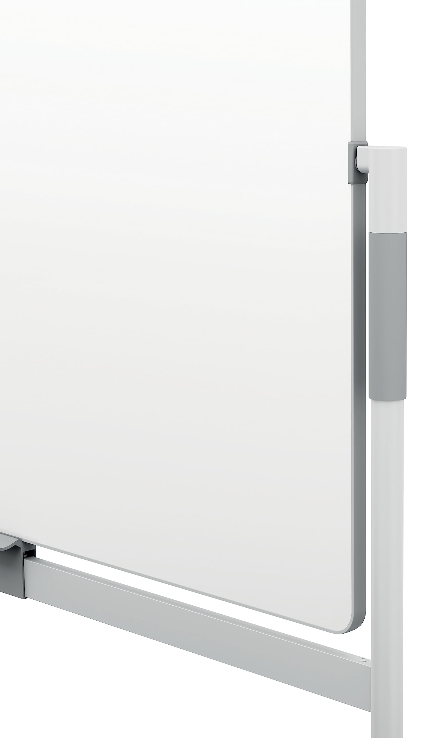 Nobo Move & Meet Doppelseitig drehbares Whiteboard, 1500 x 1200 mm, Pinnwand-Magnettafel mit Ständer & Trocken abwischbarer Oberfläche, 360° Horizontalem Schwenkpunkt & Zentralverriegelung, 1915645