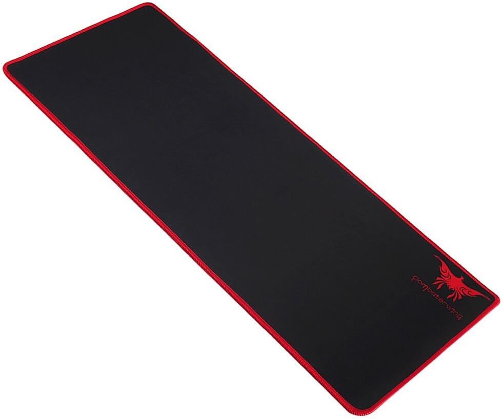 Kzon Extended Cool Gaming Mouse Pad Mat Extra Large Computer Keyboard Game Mousepad Anti-slip Rubber Base 2mm Thick 27.6 x 11.8 x 0.08 inches