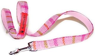 (Isla) Harris Tweed Dog Lead - Baby Pink