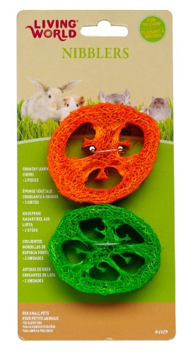 Living World Nibblers - Loofah Chews - Slices