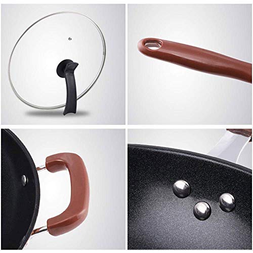 Wok antiadherente con tapa y accesorios miniatura 4
