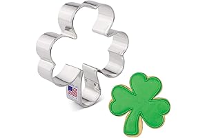 St. Patrick's Day Shamrock Green Cookie Cutter Made in USA by Ann Clark