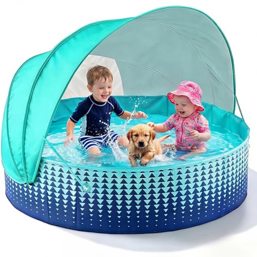 Jasonwell Kiddie Baby Pool with Canopy...