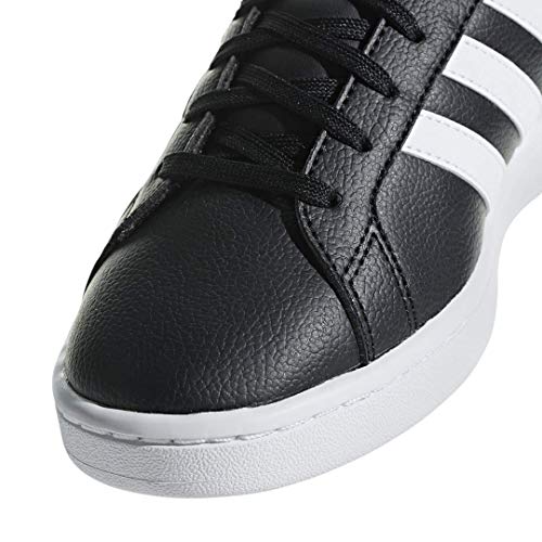 adidas Women's Grand Court Running Shoe, Black/White/Black, 9 M US
