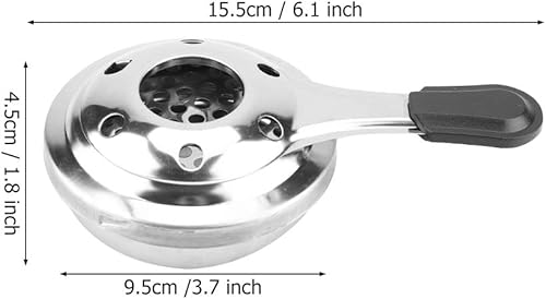 Miniatura 7 de Estufa de alcohol, estufas portátiles de camping para mochileros, quemador de alcohol desmontable antiquemaduras, estufa de bolsillo ligera para