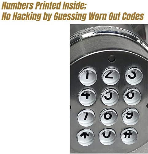 Sohomill Electronic Door Knob (Spring Latch Lock; Not Deadbolt; Not Phone Connected), Single Front Keypad Yl 99 #TOP3