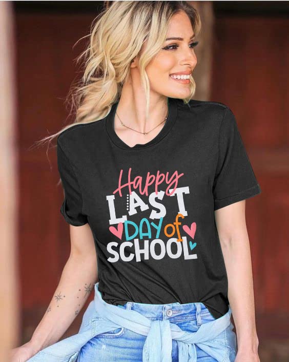 Last Day of School Teacher Shirt Funny Teacher Tshirts Teachers Day Tees Teacher Life Casual Tops - image 4