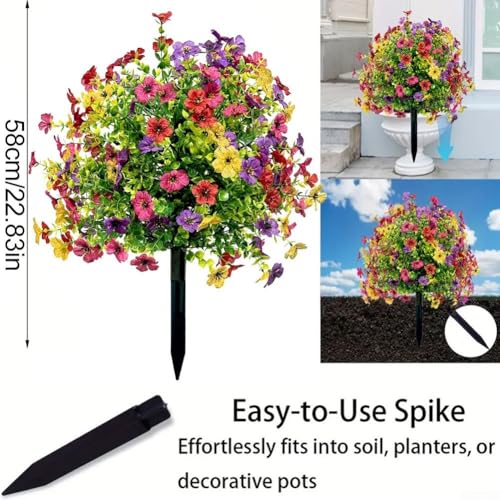 Marguerites artificielles avec insert de sol pour décoration extérieure - 3
