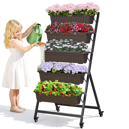 VECELO 5-Tier Vertical Garden Bed