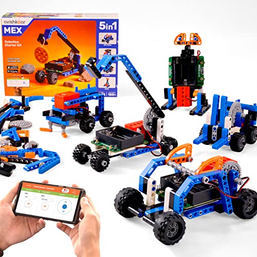 Avishkaar Mex 5-In-1 Diy Robotics Starter Kit, Robot Toys Fo...