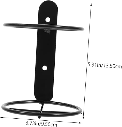Miniatura 6 de LIFKOME Estante de vino montado en la pared, soporte para botellas de cerveza, soporte para toallas de baño, soporte de metal para vino, estante de
