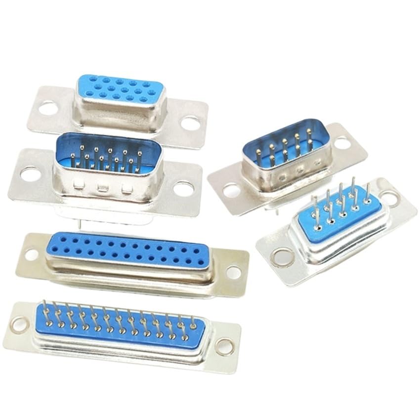 Image of 5PCS DB Connector Pin Plug-in Board Socket DP9 /15 /25 /37 Male and Female RS232 Serial Welded Plate DB9 /15 /25 /37(Female,DP37 (2 Row))
