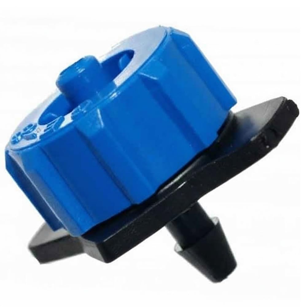 Suinga 500 x Gocciolatori AUTOCOMPENSANTI da 4 l/h per l'irrigazione agricola. Gocciolatore pizzicato SMONTABILE per microtubo. Pressione di lavoro da 0,5 a 3,5 bar.