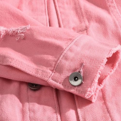 Chaqueta de mezclilla para hombre vintage casual DGHM-JLMY miniatura 6