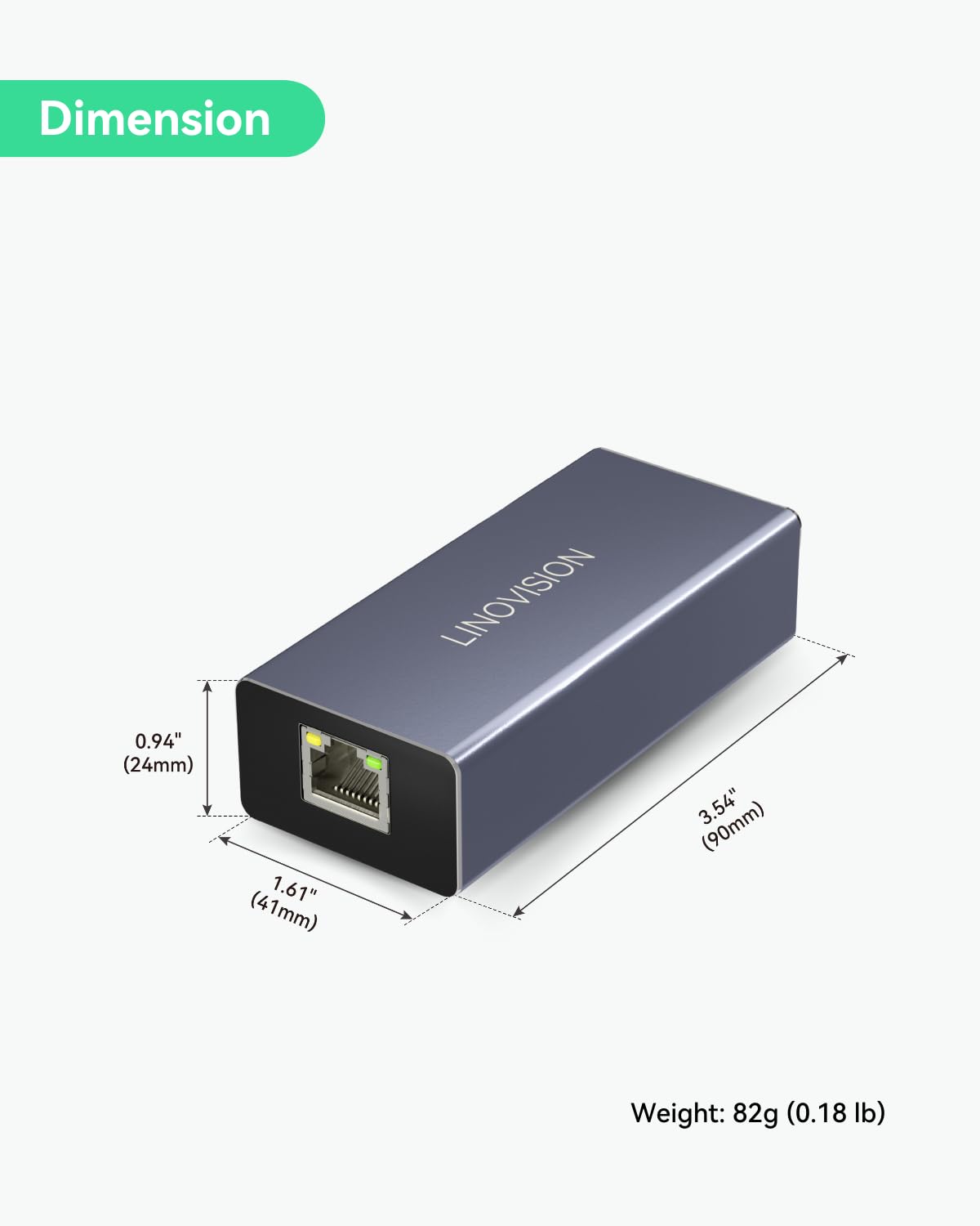 LINOVISION POE a USB-C Convertidor, Datos y carga a través de un cable, lEEE802.3af/at POE Convertir a USB Tipo C con Ethernet 10/100Mbps, 9V/2.22A o 5V/2A de salida,Adecuado para teléfonos y tabletas