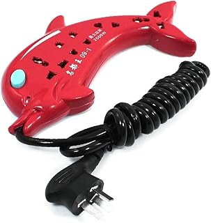 New Lon0167 AU 10A AC 250V 2500W 5Position LED Lamp Indicator Fish Shape Socket 6.5Ft(A_U 10A AC 220V 2500W 5Position LED-Lampenanzeige Fischformbuchse 6,5Ft