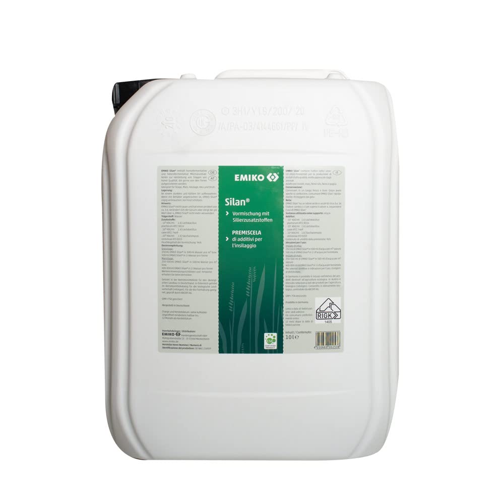 Emiko Silan 10 Liter, Silierzusatzstoff zur Verbesserung der Qualität und Haltbarkeit von Silage