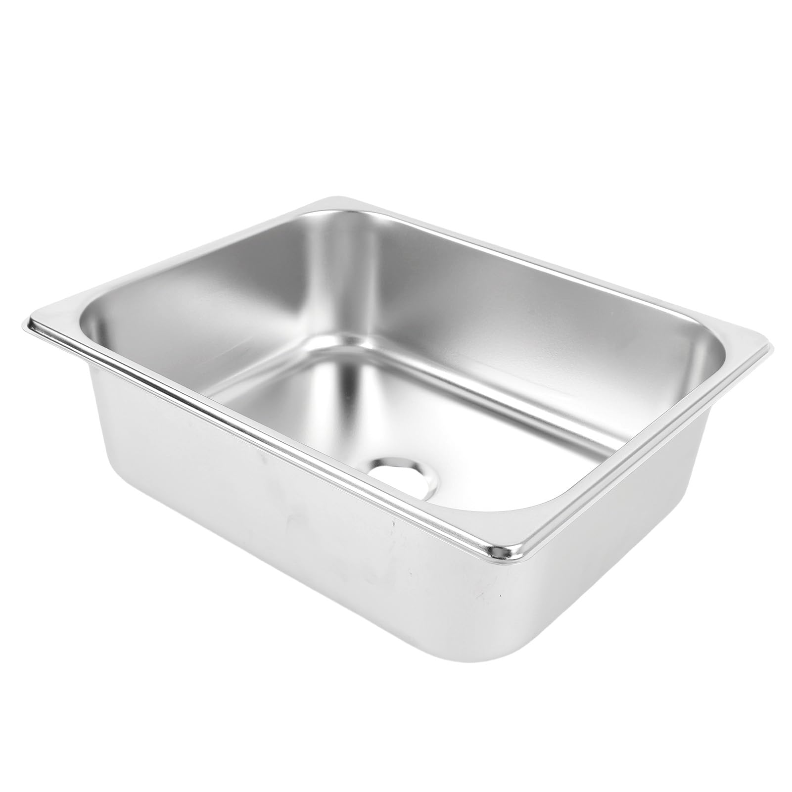 Barspüle aus Edelstahl, 32 x 26 x 9,9 cm, quadratisches Wohnmobil-Küchenbecken und Handwaschstation für Boot, Camping, Wohnmobil, LKW, 304-Edelstahlkonstruktion mit