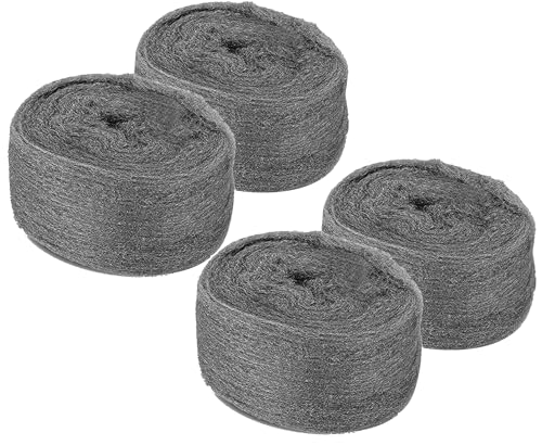Steel Wool Mice Control Pads & Barrier Kit - Gap Blocker Fill Fabric for Holes & Vents - 4 Pack