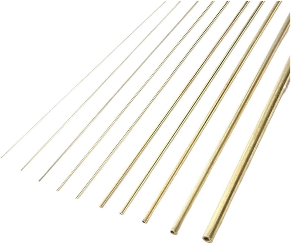 Seamless Brass Round Capillary Tube, 500mm DIY Decorative Accessories(OD 5 x ID 4mm)