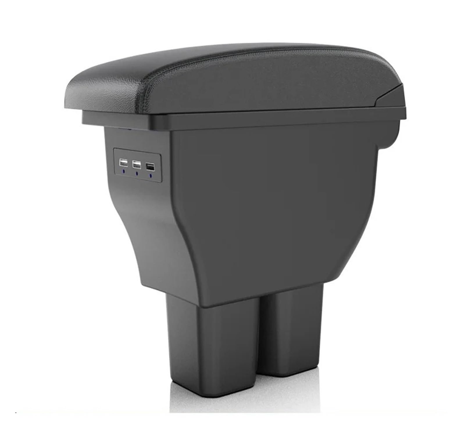 CGBWMB Arm Rest for Car For Suzuki For Jimny 5-Door 2025 Car Center Armrest Storage Box Assembly With USB Ports Armrest Box(Black Stitching)
