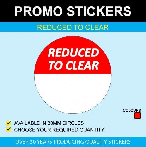 Reduced to Clear Stickers (30mm), 30mm, 5000